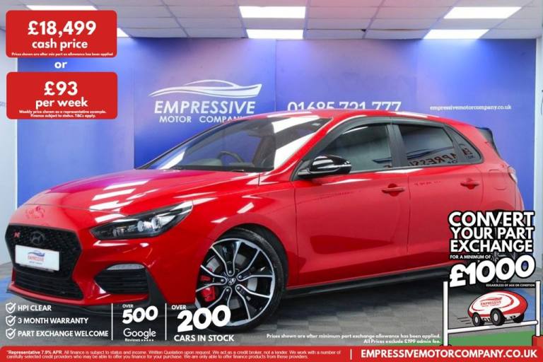 2018 68 HYUNDAI I30 2.0 T-GDI N PERFORMANCE HATCHBACK 5DR PETROL MANUAL EURO 6 (
