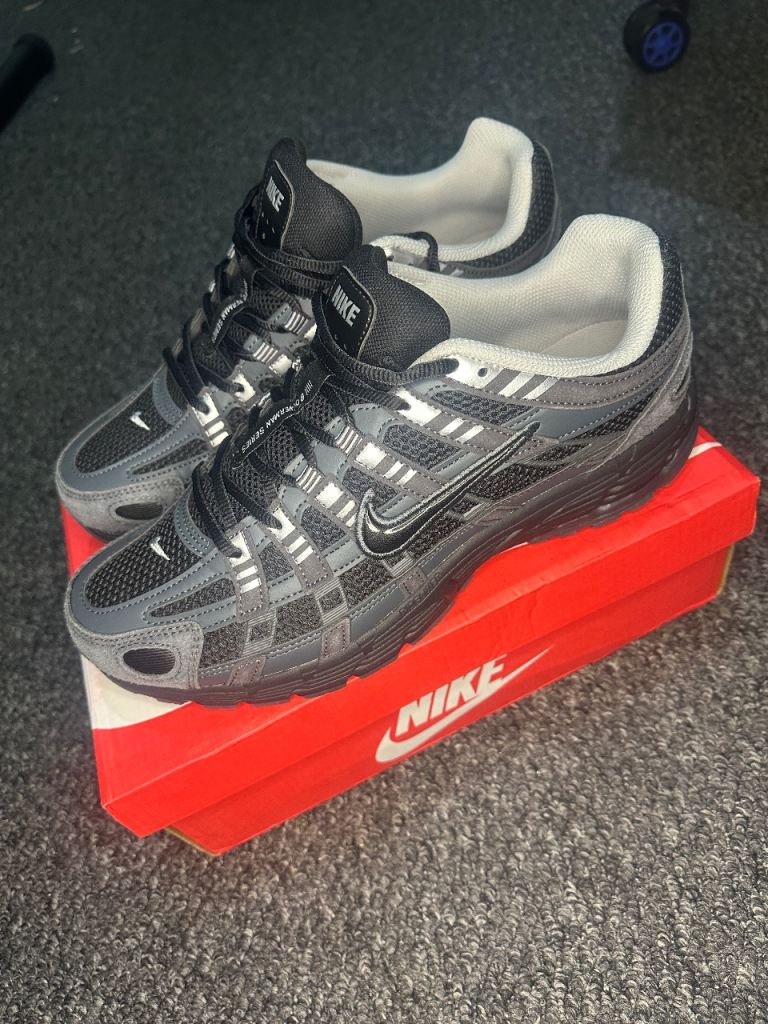 Nike P6000 Black Anthracite Trainers Size 10 New