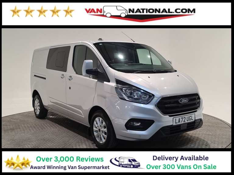 2023 Ford Transit Custom 2.0 ECOBLUE 320 LIMITED 130 BHP COMBI VAN L2 H1 LWB Crew Van Diesel Manual