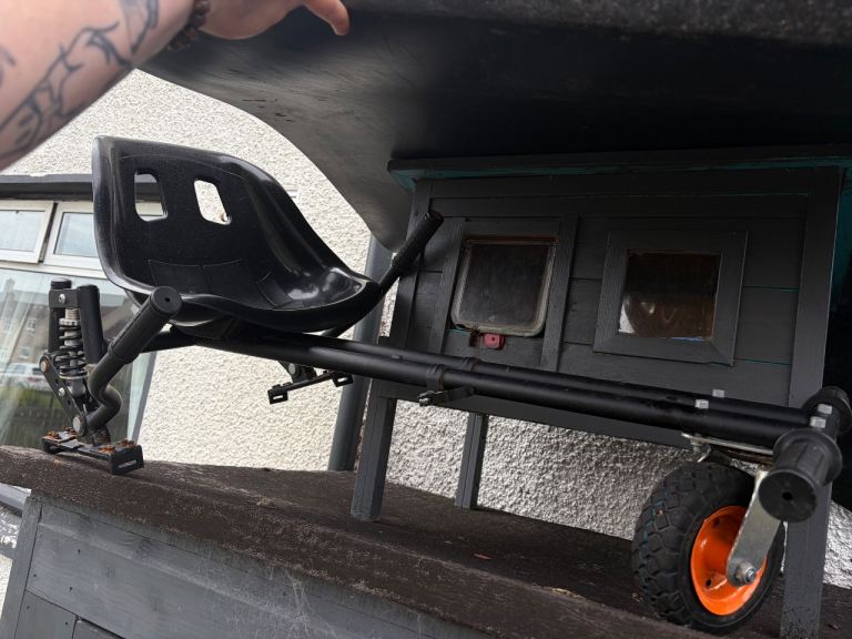 Black Kids Go-Kart attachment for hoverboard