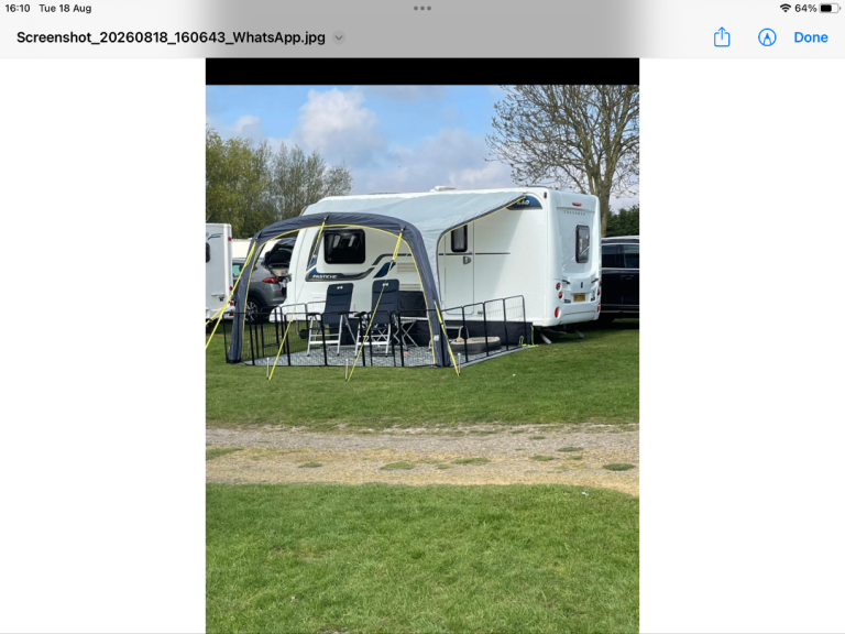 Maypole air sun canopy+side curtains