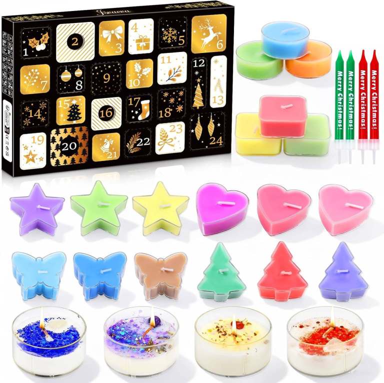 Candle Advent Calendar with Scented Candles