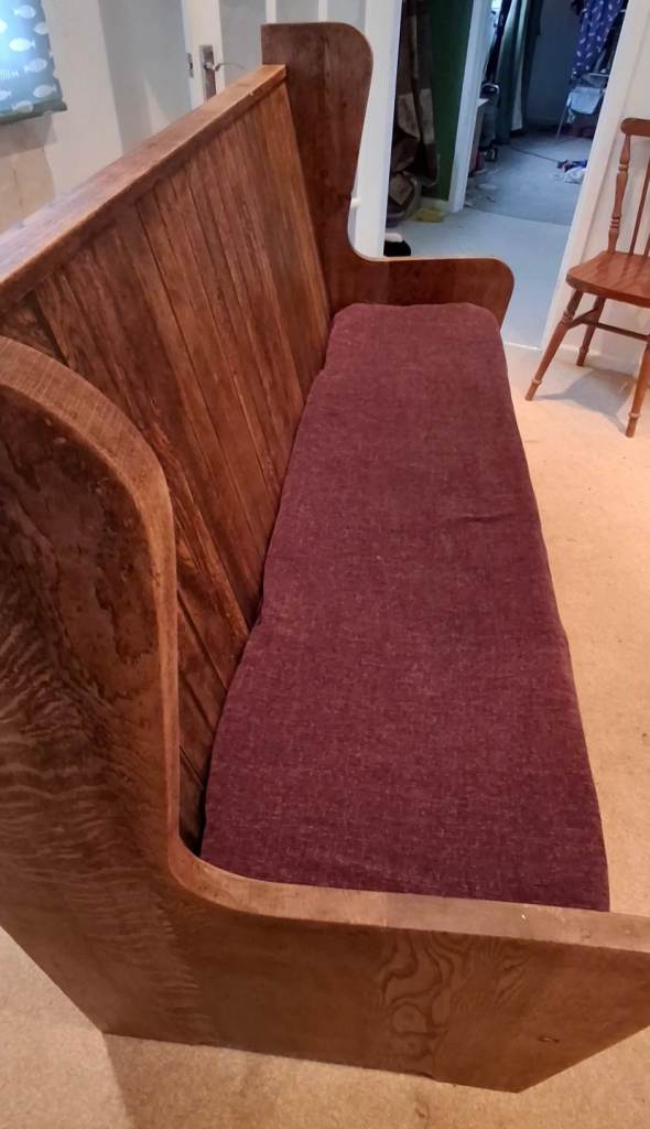 Wooden settle / bench / pew