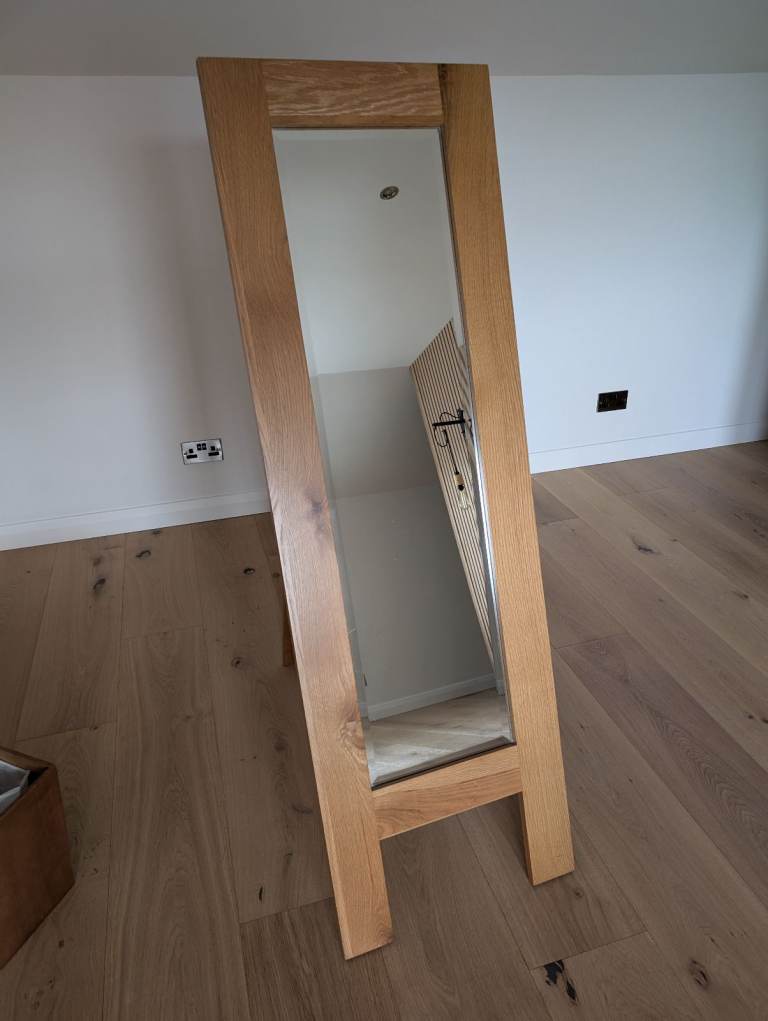 Solid Oak Mirror