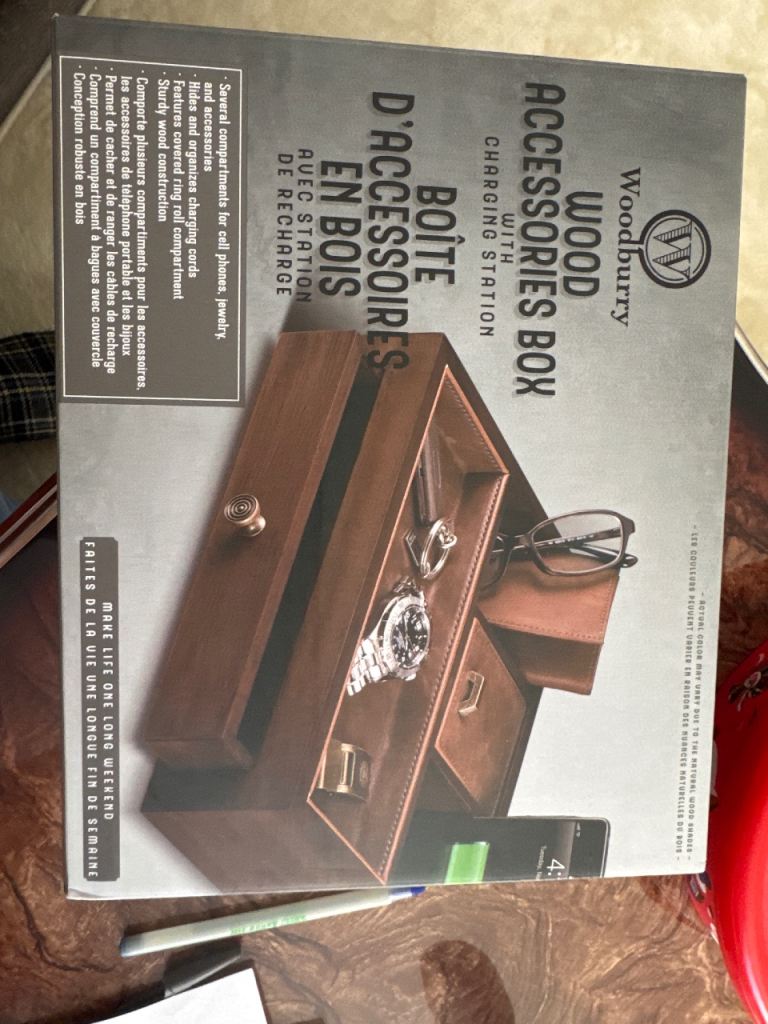 Woodbury Wooden Accessories Box