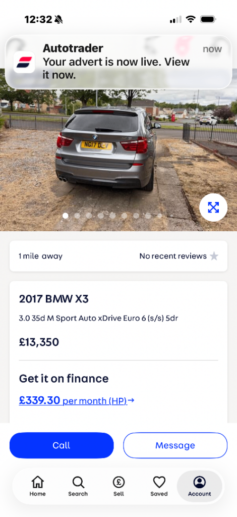 BMW, X3, Estate, 2017, Semi-Auto, 2993 (cc), 5 doors