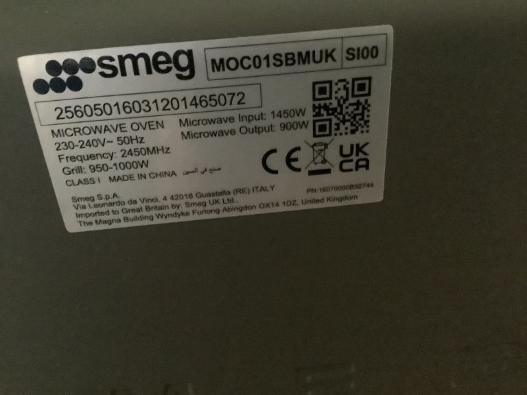 Smeg Microwave Grill