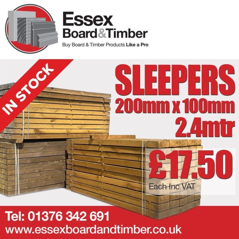 Garden Sleepers 100x200 2.4m 