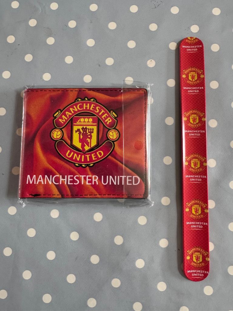 Manchester United Wallet & Wristband – NEW & Unused