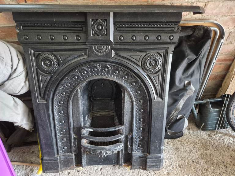 Victorian cast iron fireplace 