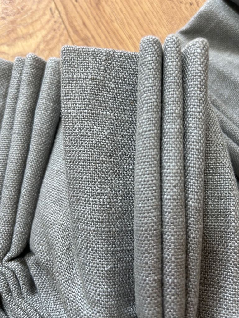 Grey lined large curtains 