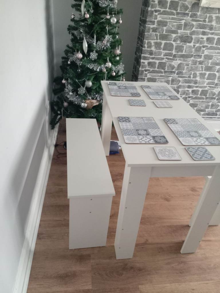 Dining table and 2 benches