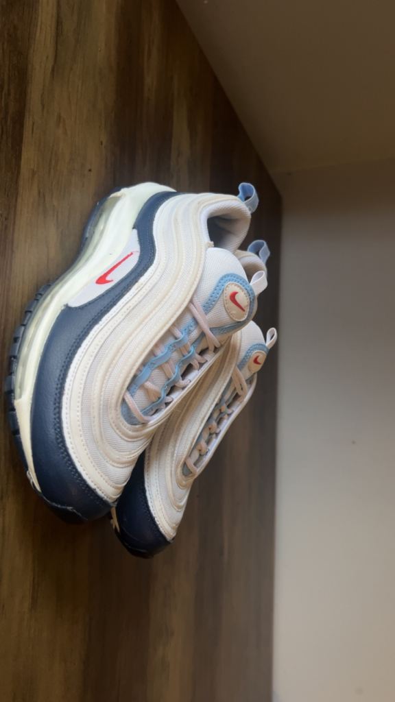 Nike Air Max 97 White Chile Red Midnight Navy