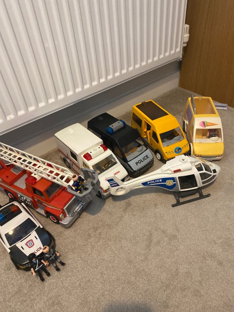Playmobil Vehicles Collection - Police, Fire & Ambulance Set