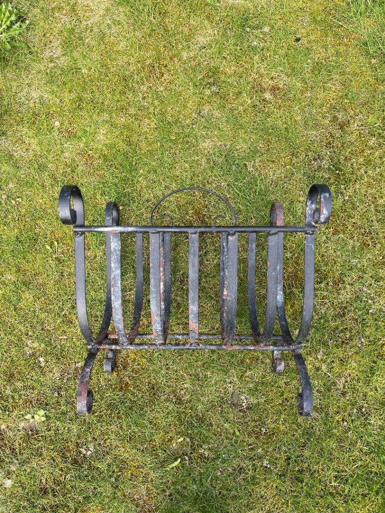 Wrought Iron fireplace log fire basket