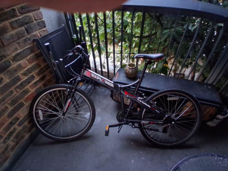 Folding bike 26inch Explorer Mountain Bike - Black, Good Condition