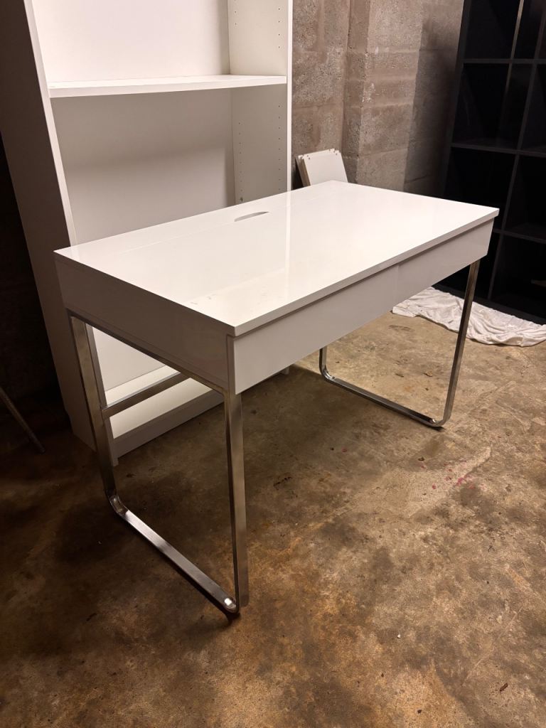 White 2 draw office desk 