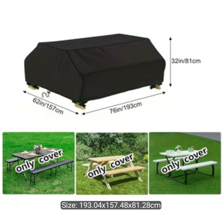  6 Seater Picnic Table Waterproof Cover