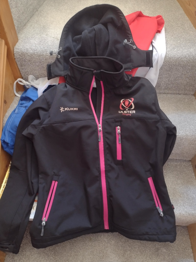Ulster Rugby hooded jacket women's size 16