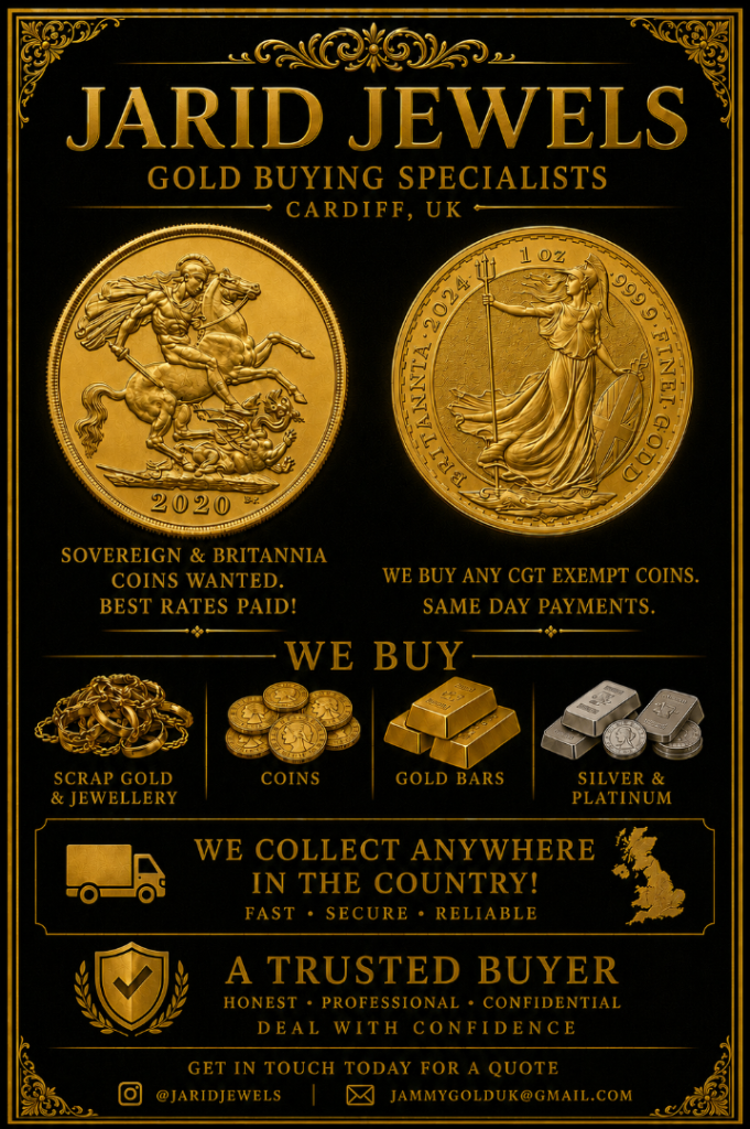 Sell Your Gold/Silver. Coins, Bars & Jewellery. I Buy It All. Message Me.