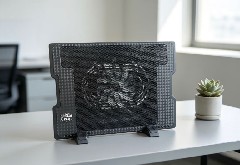 Cooler Pad Laptop Cooling Stand – Black, Good Condition