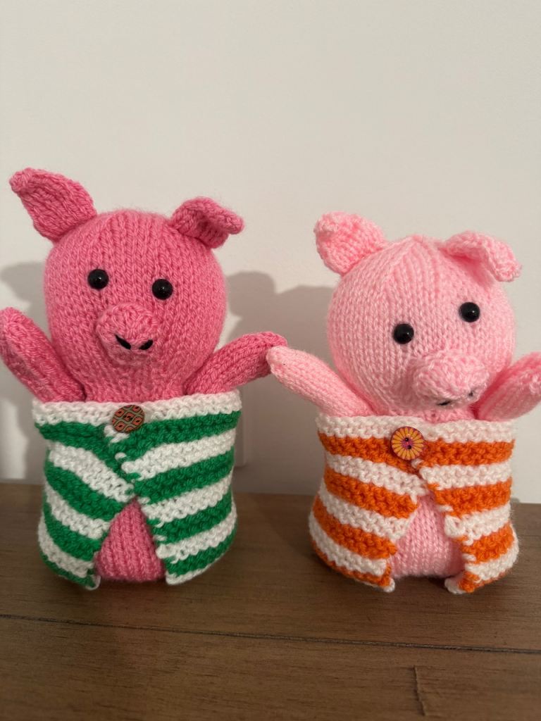 2 x Pigs in blankets - a chocolate orange fits inside 