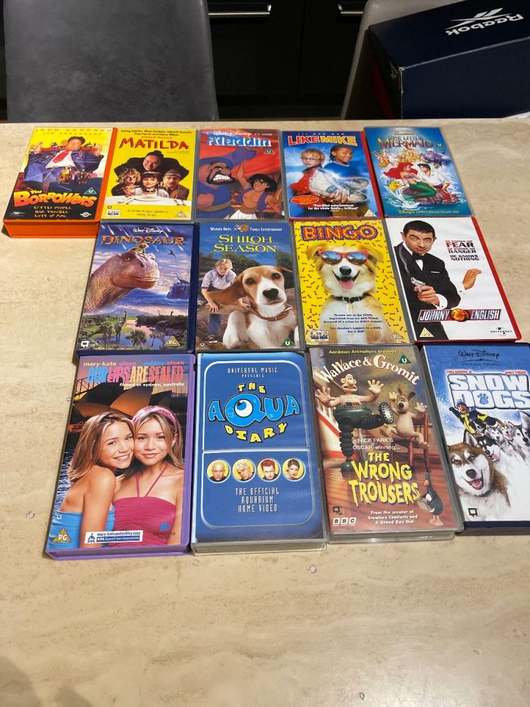 FREE VHS videos for older children