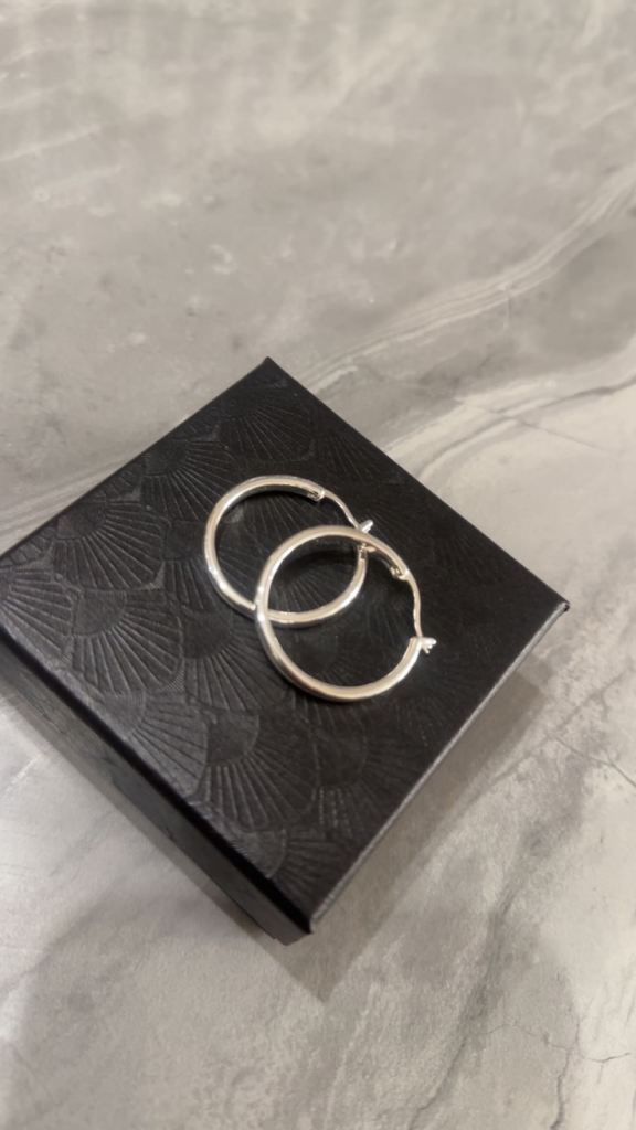 Silver Hoop Earrings S925 Marked – As Good As New
