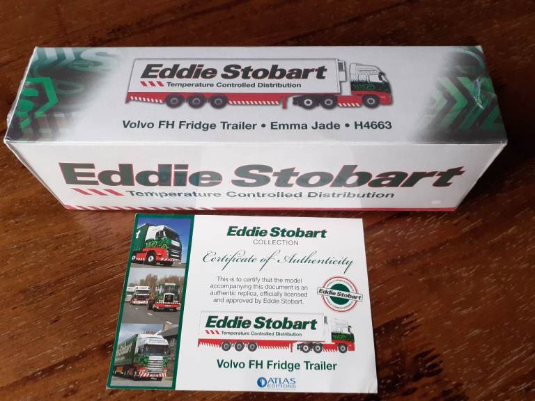 Model Volvo Trucks (pair) - F10 1/50scale; FH11 1/75scale, collectable & unused, in Duns, Borders.