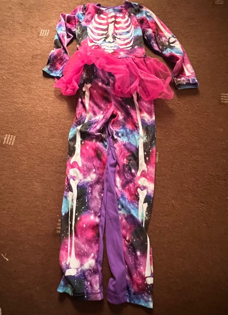 Kids Galaxy Skeleton Fancy Dress Costume