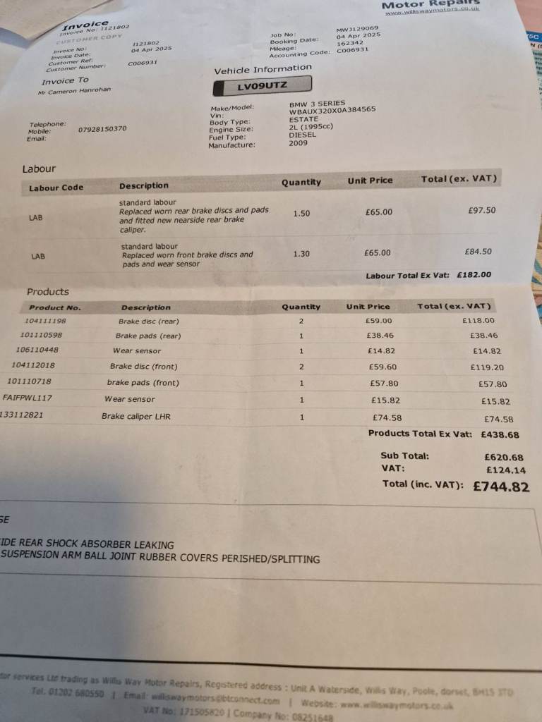 BMW, 3 SERIES, Estate, 2009, Semi-Auto, 1995 (cc), 5 doors