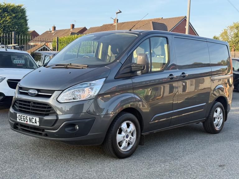 2015 65 FORD TRANSIT CUSTOM 2.2 TDCI 155PS LIMITED 1 OWNER FSH MAGNETIC GREY