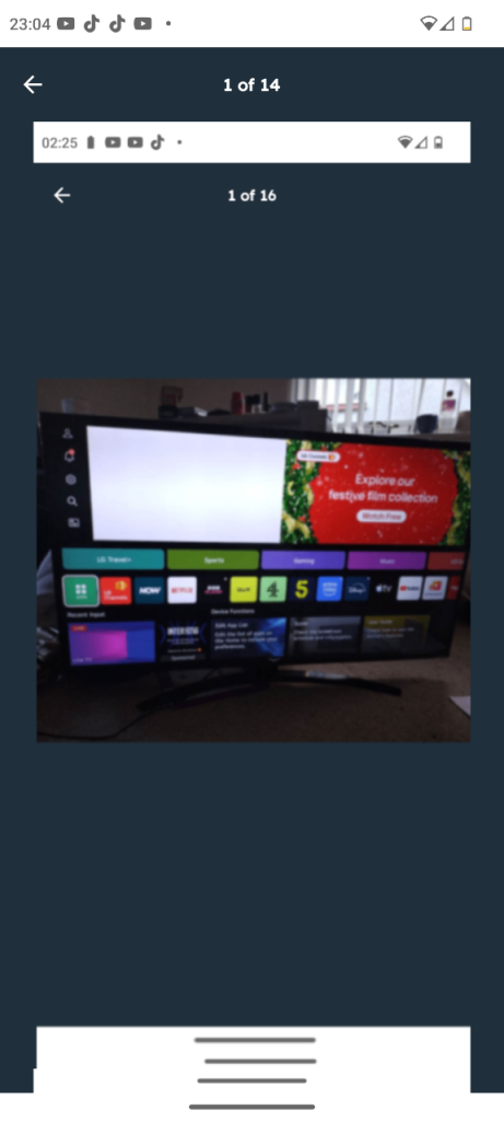New. Stunning LG NANOCELL 55 inch smart tvb WORTH £450