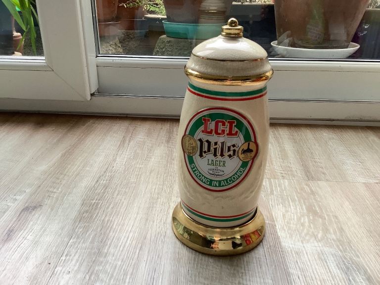 Vintage Beer Bar Light LCL Pils lager ceramic beer light.