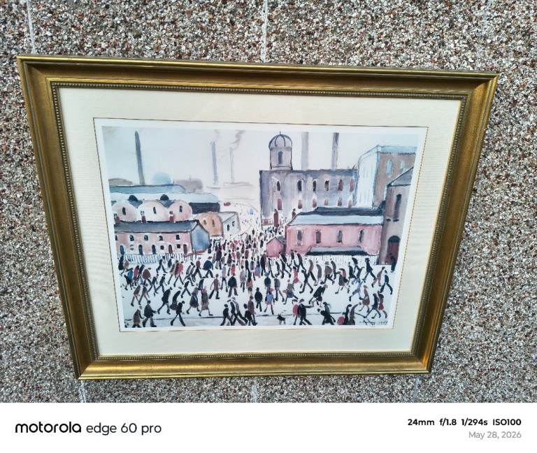 L.S.Lowry Large Limited Edition Print 81cm x 67cm