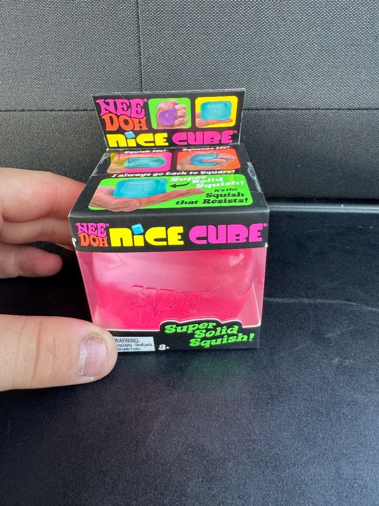 Nee Doh Nice Cube Fidget Toy – Pink, NEW & Sealed