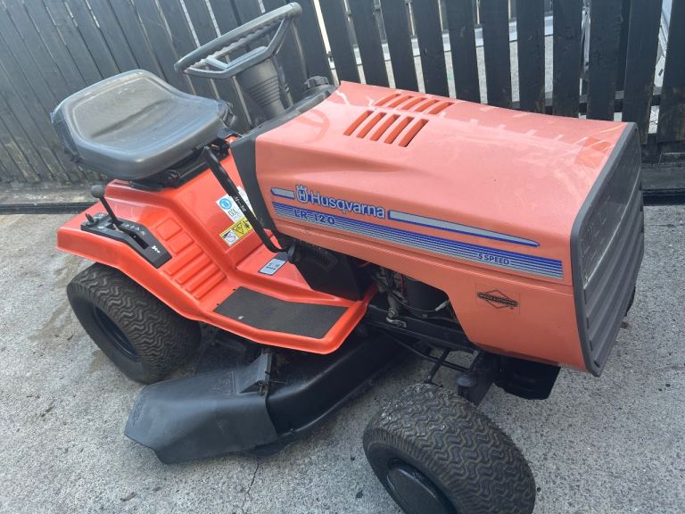 Husqvarna Lr120 Ride-On Lawnmower – Good Condition