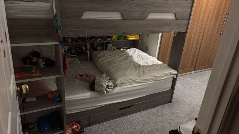 Wooden 3ft bunk bed 