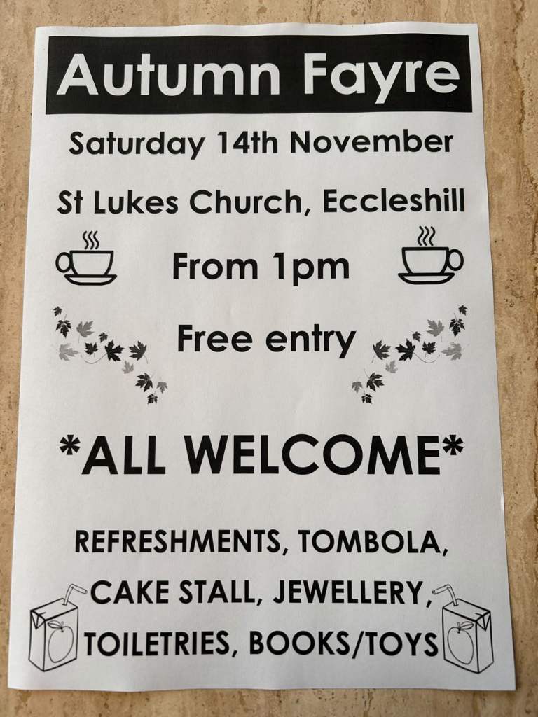 Autumn Fayre at St Luke's Church, Eccleshill