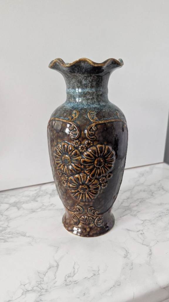 Vintage Decorative Floral Vase -Art Nouveau