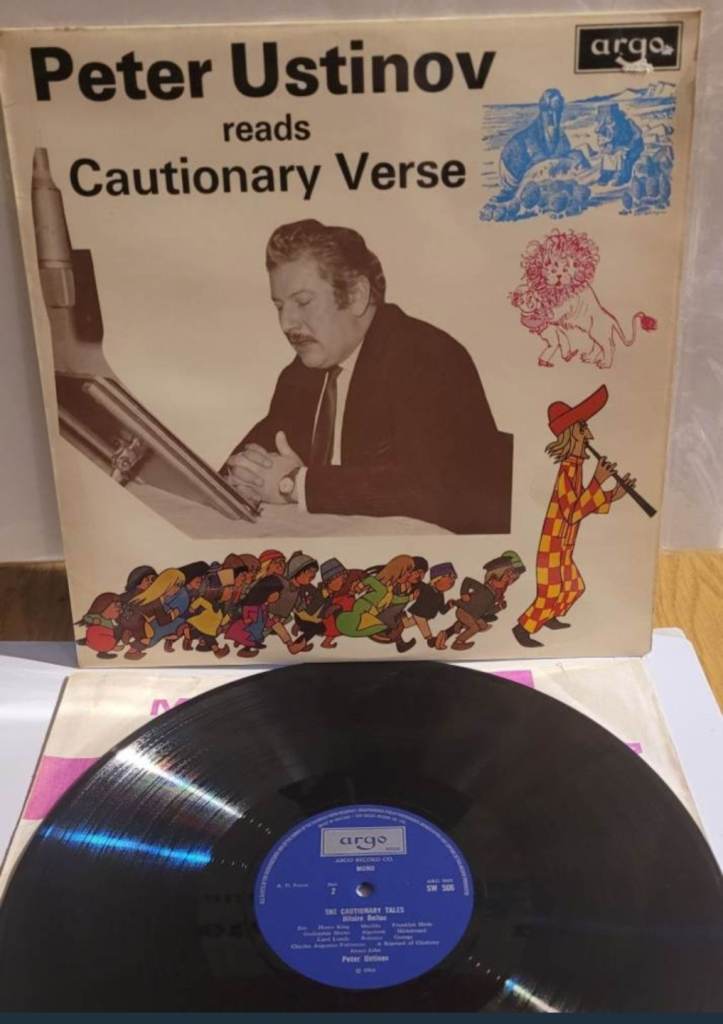 Peter Ustinov reads cautionary tales ORIG UK LP EX ’68 MONO Lewis Carroll