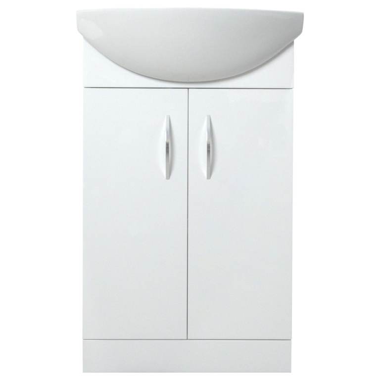New White Bathroom Vanity Unit with Basin