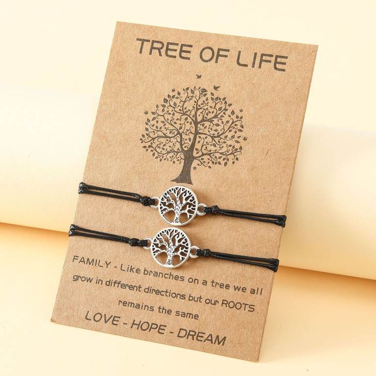 Men's Tree of Life Love Hope & Dream Bracelets Brand New Gift Card Lightweight.