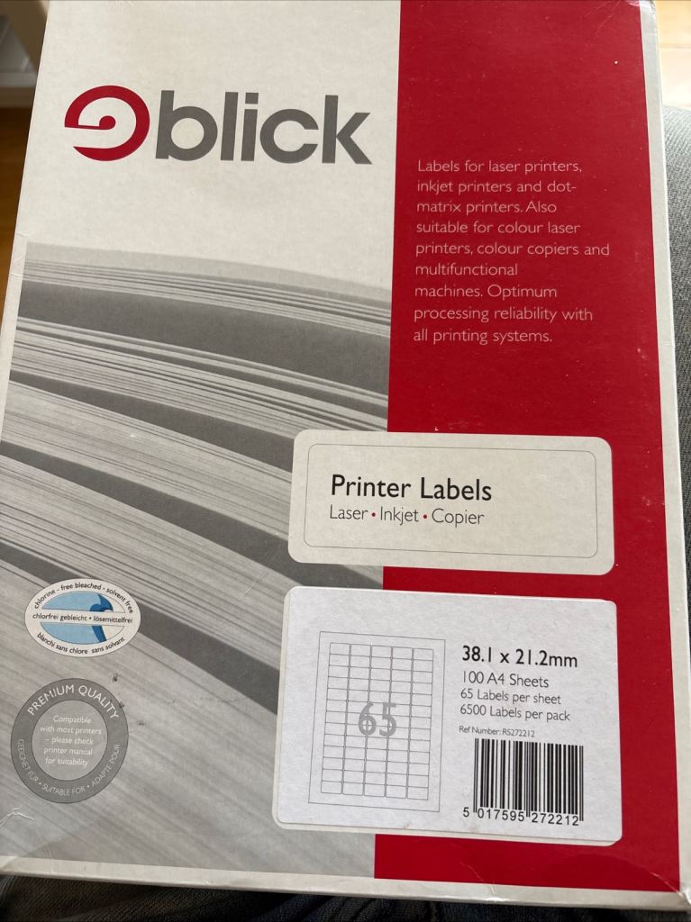 image for Printer labels