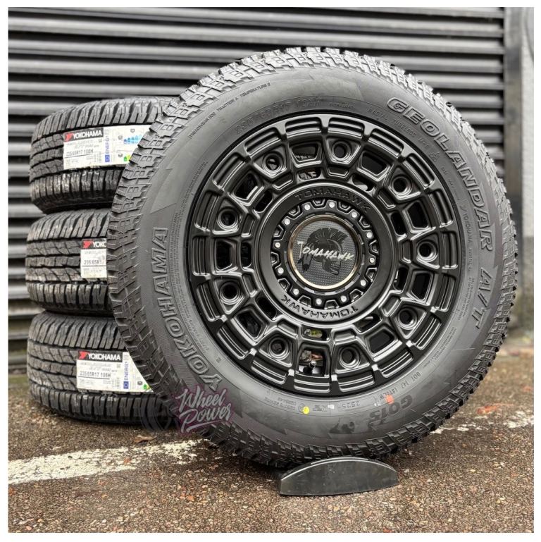 17” 5x120 Tomahawk Yakama Alloys All Terrain Yokohama Geolandar Tyres VW Transporter T5 T6 