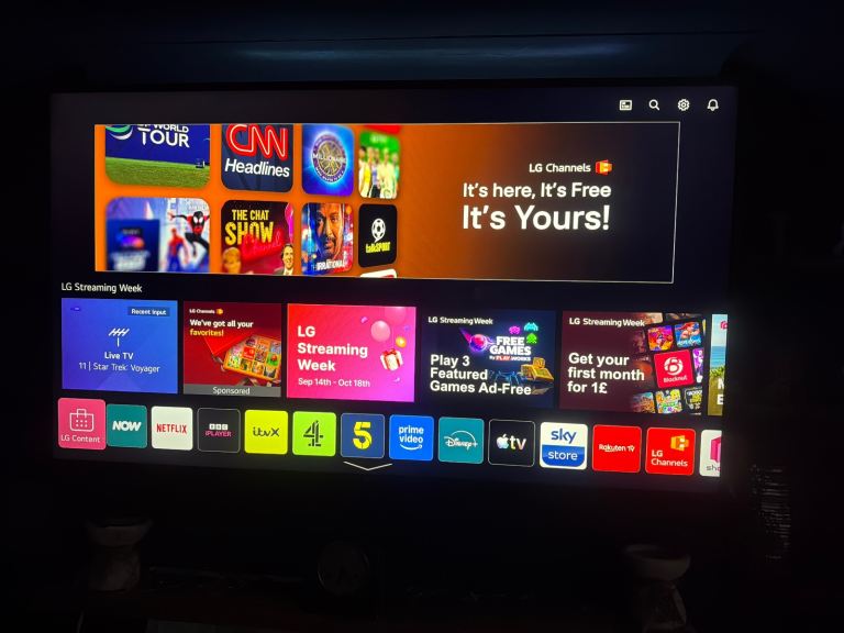  LG 75” UHD Television. 