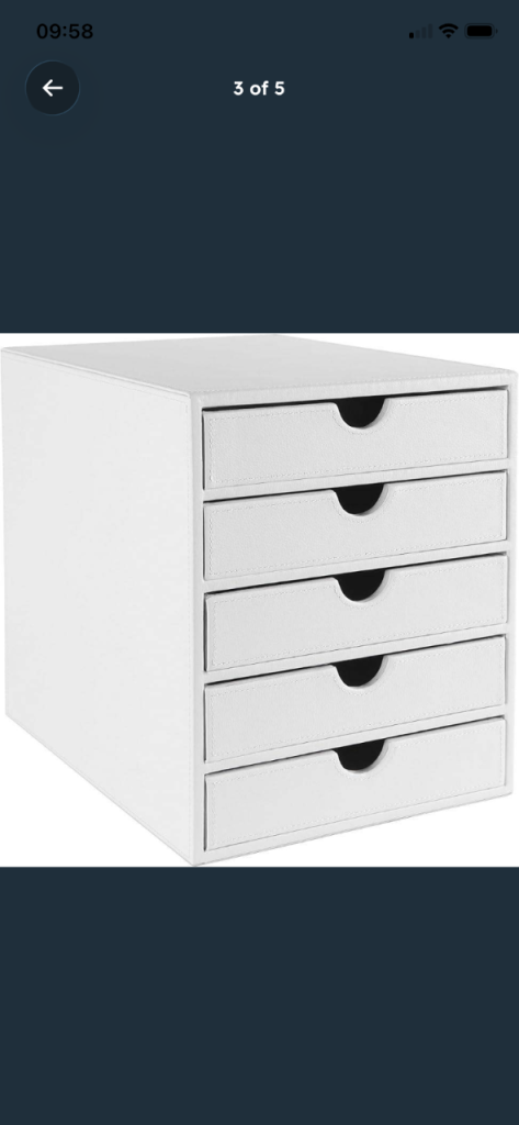 FIVE-DRAWER ORGANISER