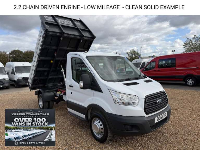2016 Ford Transit 2.2 TDCi 350 1-Way Tipper 2dr Diesel Manual RWD L2 Euro 5 (1-Stop, DRW) (12 Tip...