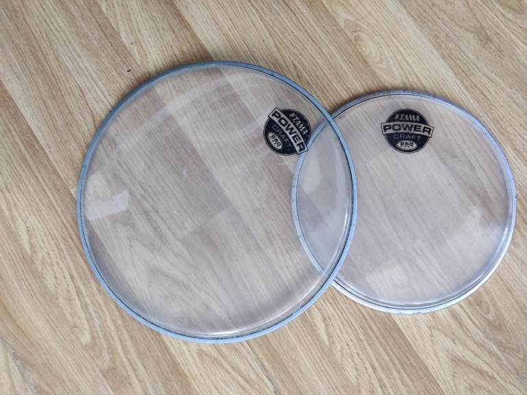 Tama Power Craft 8" & 10" Drum Skins - Very Good Condition