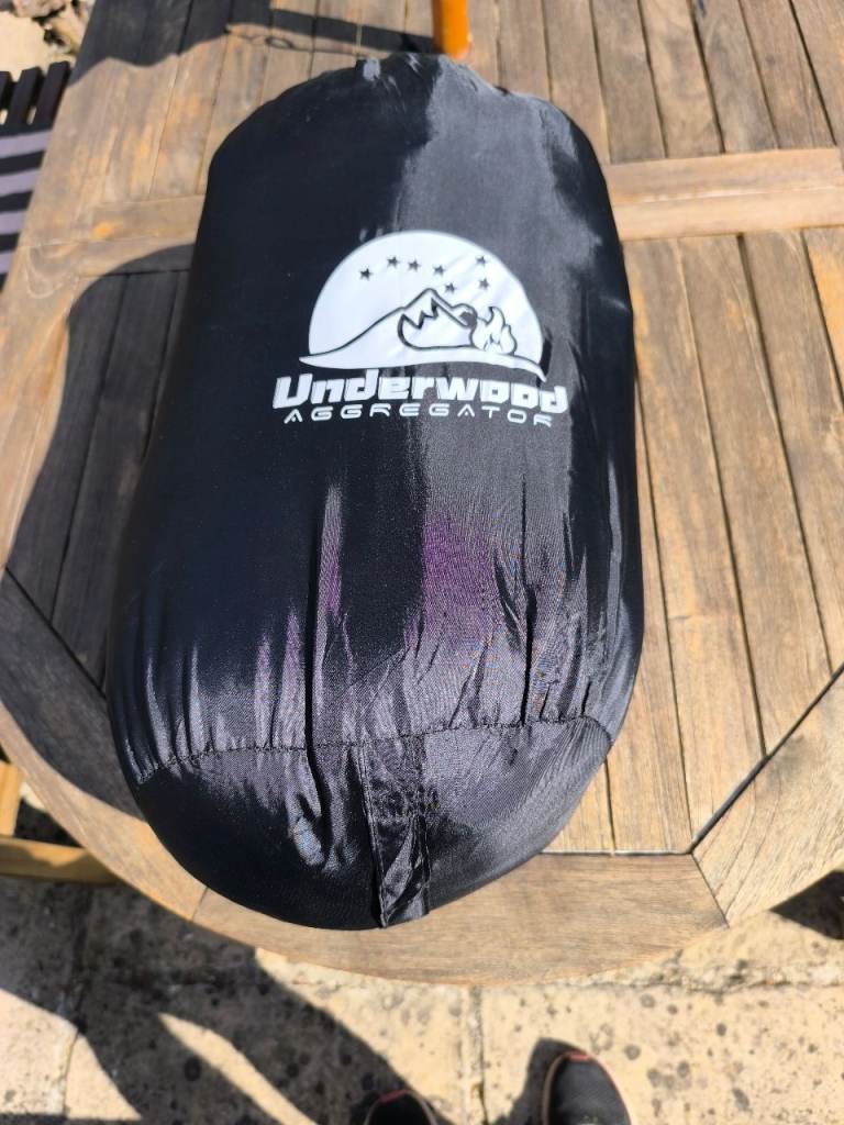 Underwood Aggregator double Sleeping Bag – Black, As Good As New